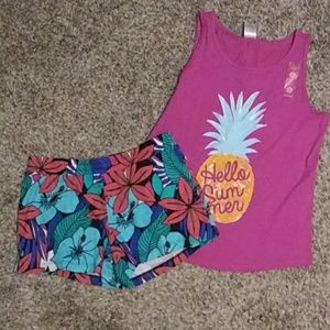 Girl's Gymboree Shorts and Top Size 10-12 Large